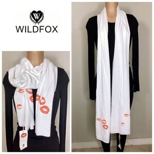 New. Wildfox Lipstick Traces Scarf. Retails $109